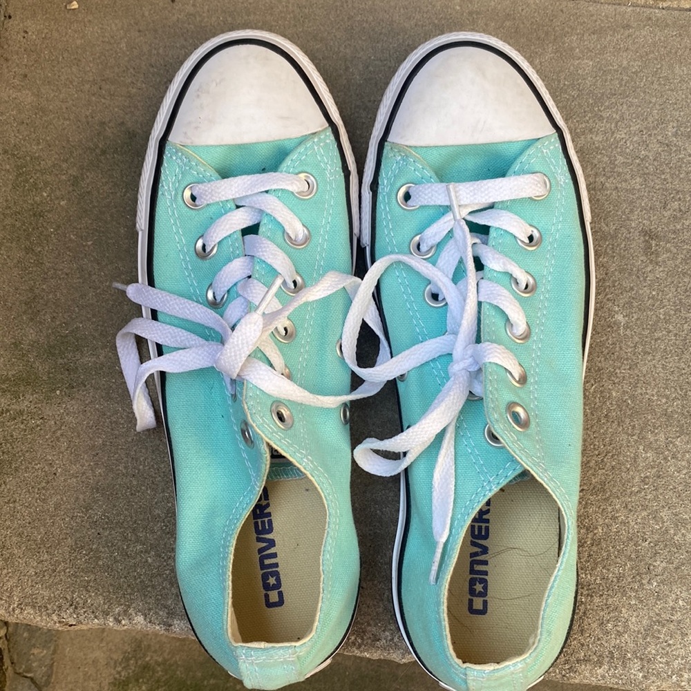 Converse low top teal